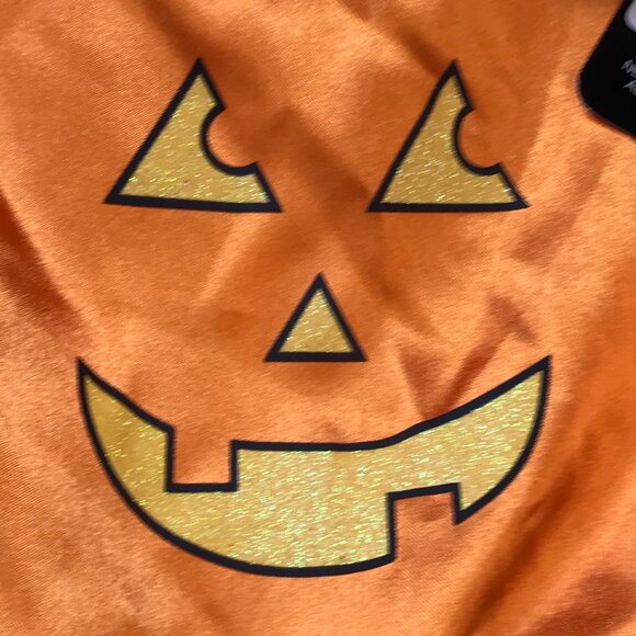 Seasons Precious Pumpkin Costume Girls Small (4-6) Halloween Orange Green NEW - Picture 9 of 11